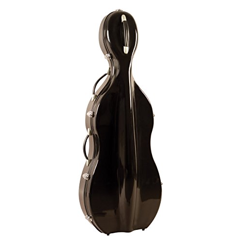 Guardian CV-065-CBK Fiberglass Cello Case, Black