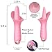G Spot Clitoral Vibrator, Tongue Vibrator Stimulator, Soft Licking Clit Tickler Adult Sex Toys for Female Nipple Oral Sex Couples Solo Blowjob Orgasm Vaginal Anal Massager 10 Modes Whisper (Pink)
