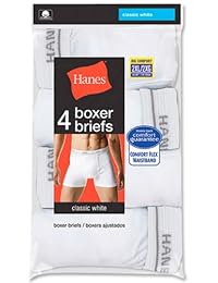 Calzoncillo boxer grande Hanes para hombre, paquete de 4