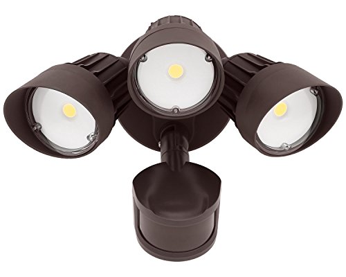 Leon Light 3-Head Motion Activated LED Outdoor Security Light
