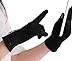 knolee Women's Lace Touch Screen Lined Thick Warmer Winter Gloves,Black
