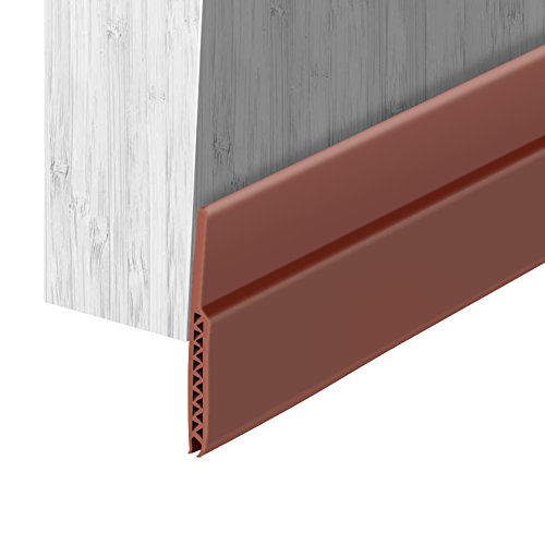 Weather Stripping Doors Bottom Seal Under Door Draft Stopper Energy Saver and Insulation Gap Sealer Noise Reduction Soundproof Dustproof Seals, 1.8" W X 47" L