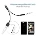 iPhone 7 / 7 Plus Adapter, iPhone 7 Accessories 2 in 1 Lightning Adapter Cable Charge and Headphone Splitter (Black)