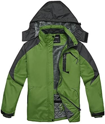 Guteer Women's Winter Waterproof Fleece Ski Jacket Windproof Warm Outdoor Jacket