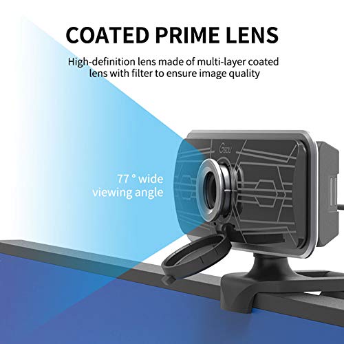Hcman-1080P-Full-HD-Camera-Gsou-T16S-Dustproof-and-Peepproof-Camera-for-Computer-Built-in-Microphone-77-Degree-Wide-Angle-Webcam-for-Video-Conference-Recording-Gaming-Skype-OBS