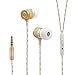 Bukm Wired Stereo Headset Stereo Earphones Earbuds Noise Isolating Headphone with Mic and Volume Control for iPhone 6 Plus 6S, Samsung Galaxy S6 Edge, Galaxy Note 5, HTC, iPod, iPad, MP3 Player