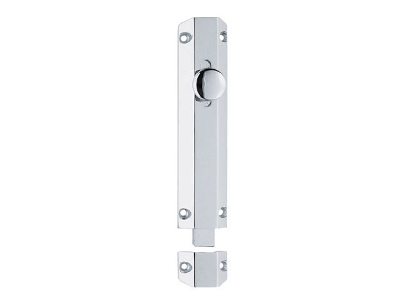 CARLISLE BRASS AQ83SC Surface Bolt C/W Extruded Keeper And Flat Keeper 202mm — image 1