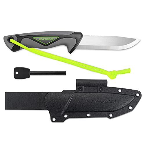 Extremus Camping Knife, Fixed Blade Outdoor Knife with 7CR17 Stainless
