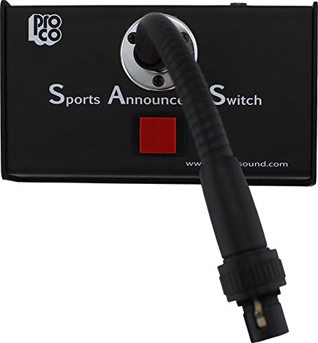 Pro Co Sound SAS3 Sports Announcer's Switch - Push to Talk With Gooseneck Microphone Connector - Thumbnail 2