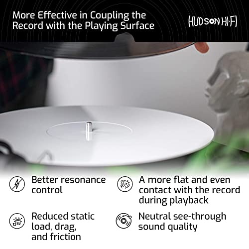 Acrylic Turntable Mat 11.75" White Vinyl Record Acrylic Mat