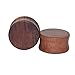 Longbeauty 2Pair Vintage Brown Natural Wood Double Flared Hollow+Saddle Tunnels Ear Plugs Stretcher Gauges 12MM=1/2