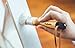 Featherline Series Natural Bristle 2 Brush Set | 1 Inch Round and Flat Detail Brushes | Use to Apply Paint, Wax, Cream and More