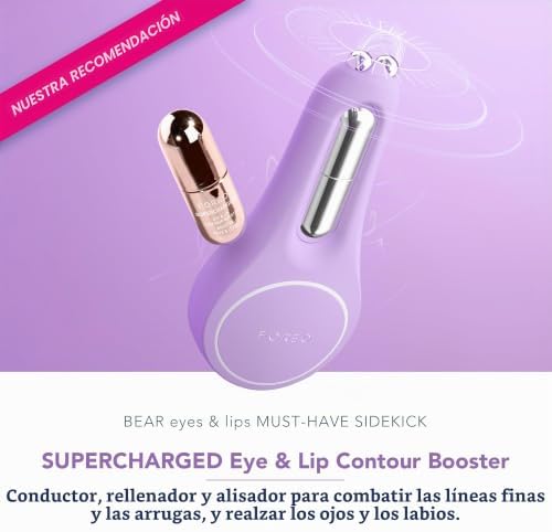 BEAR 2 eyes & lips, Dispositivo rejuvenecedor de microcorrientes, Lifting facial inmediato, Masajeador de ojos, Tratamiento antiojeras, Lavender