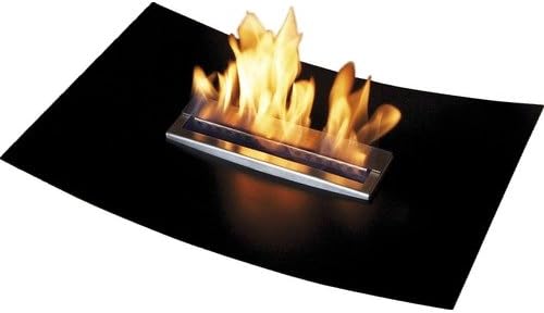 Bio Ethanol Fireplace Insert 3 Light Sources 60 cm x 40 cm x 12.5 cm Black