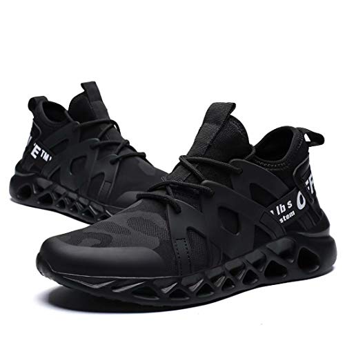 image for Wrezatro Men's Breathable Athletic Running Sneakers Mesh Light Walking