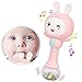 NEEDOON My Future Singer, Musical Baby Rattle and Teethers, Sing Rabbit Baby Toy with 6 Classic Songs and Light for Toddlers Infant Early Education Christmas Gift for 0-3 Years Old