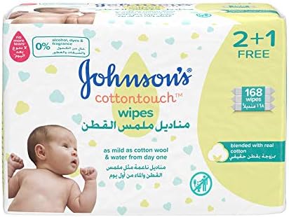 johnson's baby wipes cotton touch