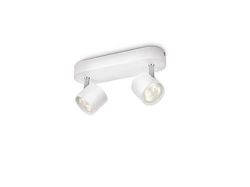 PHILIPS MyLiving Star 2 Bar Spotlight Ceiling Bar (Integrated 2 x 3 W LED Bulb) - White