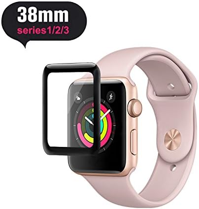 38mm Apple Watch Screen Protector, Bestfy Tempered Glass Screen Protector, Anti-Scratch Bubble Resistant 0.3mm Screen Film for 38mm iWatch Series 1/2/3