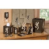 Browning Unisex Shower Curtain Hooks Brown One Size