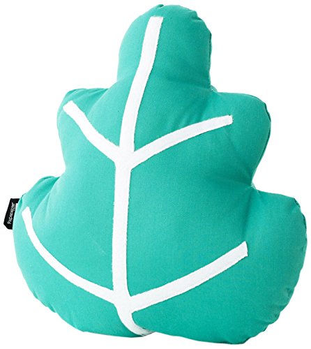 Paparajote Factory 180501 Leaf Cushion Cover-Jade Cotton/Polyester Green 40 x 40 x 14 cm