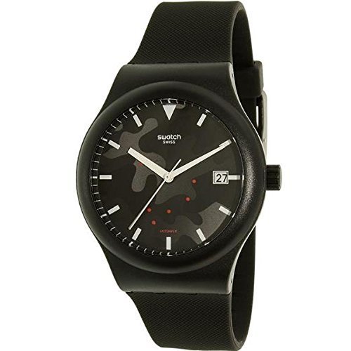 Swatch Originals Sistem Clouds Black Dial Silicone Strap Unisex Watch SUTA401