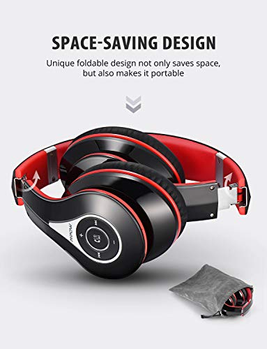 Mpow 059 Bluetooth Headphones Over Ear, Hi-Fi Stereo Wireless Headset, Foldable, Soft Memory-Protein Earmuffs, w/Built-in Mic Wired Mode PC/Cell Phones/TV Mpow 059 Bluetooth Headphones Over Ear, Hi-Fi Stereo Wireless Headset, Foldable, Soft Memory-Protein Earmuffs, w/Built-in Mic Wired Mode PC/Cell Phones/TV