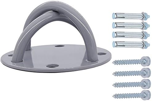 Wall Ceiling Mounts Bracket for Suspension Straps Ceiling Anchor X Mounts for Gym Suspension Straps Crossfit Olympic Rings Body Weight Strength Trainer Yoga Swings Hammocks Boxing Equipment