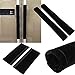 2 Pack Refrigerator Door Handle Cover Kitchen Appliance Decor Handles Anti-Skid Protector Fridge, Oven Keep Off Fingerprints,Food Stains (Black)