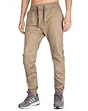 Italy Morn Men Jogger Chinos Pants Casual Khakis Drop Crotch Jogging Twill S Khaki