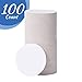 Cardboard Coasters 100 Pack 4 inch Round - White Blank Coasters Bulk Set - Paper Coasters for Drinks DIY Kids Arts and Crafts