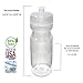 Rolling Sands 24 Ounce BPA-Free Clear Plastic Water Bottles, Set of 10, Made in USA