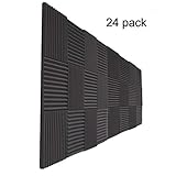 24 Pack- Acoustic Panels Studio Foam Wedges 1