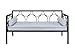 DHP Rebecca Metal Daybed Frame, Sofa Bed Fits Twin Size Mattress, Black