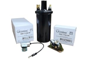 CTTINKT OPD Ignition Kit for K241 K301 K321 K341 K361 Coil Points Condenser, Replacement for Kohler OEM, Black