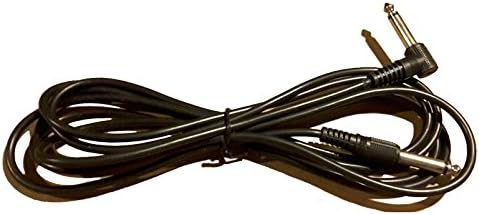 8ft 1/4" Mono Male to Right Angle Male Cable Instrument Chord