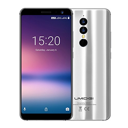 UMIDIGI A1 Pro Moviles libre barato 32GB, Dual 4G, 5.5 pulgadas HD (pantalla completa 18: 9) 3150mAh- Face ID-1.5GHz Octa Core -3GB RAM + 32GB ROM, 13.0MP + 5.0MP Dual Rear Cameras Type-C, Android 8.1