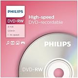 Philips DVD-RW Media 4.7GB 4x Speed Blank Discs Pack of 5 view 2