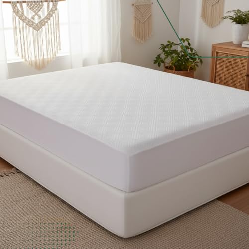 Protetor De Colchão King Impermeavel Tecido Jacquard Com Lateral Adaptavel Protege Seu Colchão Respiravel e Antialergico