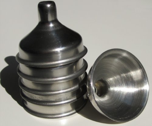 Eclectic Supply Funnel-6pk-VC Stainless Steel Mini Funnel for Essential Oil Bottles/Flasks (Pack of 6)