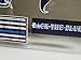 Mega Variety Pack of Thin Blue Line Police Officer Blue Lives Matter American Flag Vinyl Decal Sticker Car Truck BLM(8 Pack)