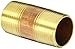 Anderson Metals 38300 Lead Free Red Brass Pipe Fitting, Nipple, 1