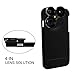 4 in 1 iPhone 6 /iphone 6s Lens Case Camera Lens Kit Fish Eye Lens / Macro Lens / Wide Angle Lens / Telephoto Lens Black(4.7 inch)