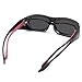 LEDING Polarized Sunglasses Men Women Lightweight TR90 Frame Running Cycling Fishing Driving Golf Sports Glasses (black/Lens)
