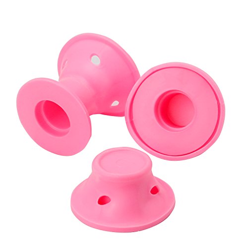 Hair Rollers X 24- Effortless - Heat Free - Hair Styling - Pink Silicone - No Heat Hair Curlers- By TRIXES