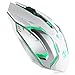 Wireless Gaming Mouse, VEGCOO C8 Silent Click Wireless Rechargeable Mouse with Colorful LED Lights and 2400/1600/1000 DPI 400mah Lithium Battery for Laptop and Computer (C9 White)thumb 1