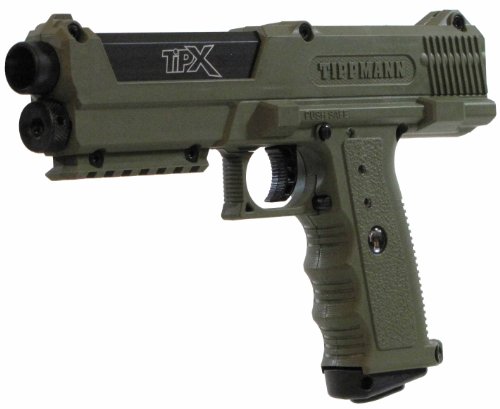 TIPPMANN TiPX .68 Caliber Paintball Pistol, Olive