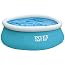 Piscine Intex Easy Set 1,83x0,51m + Bâche à Bulles 206x206cm - Autoportante, Bleu - Pour Enfants
