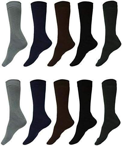 Mens Cotton Sock Sports Fashionable Multicolor Midcalf Length Socks Size 7-11