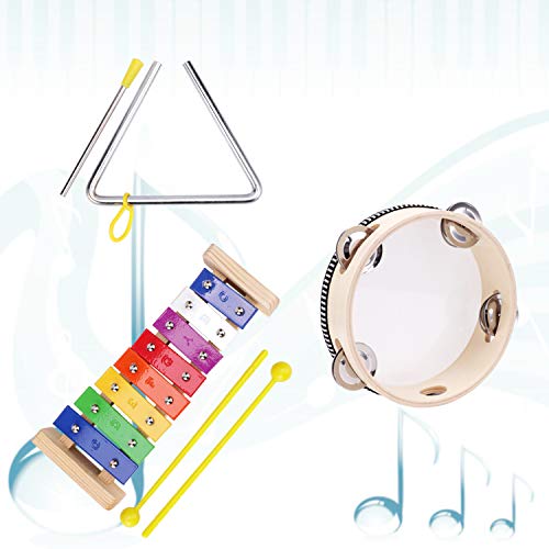 21 Pcs Toddler Musical Instruments Kit - Percussion Instruments Toy for Kids Preschool Educational, Musical Toys Set for Boys and Girls with Storage Backpack - 12 Types